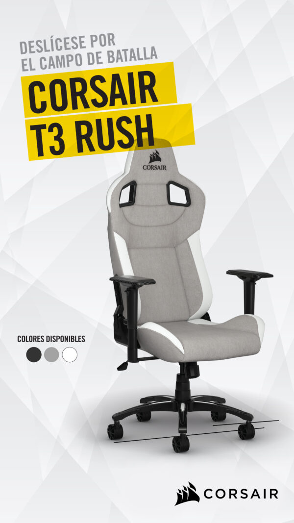 SILLA CORSAIR T3 RUSH - Imagen 2