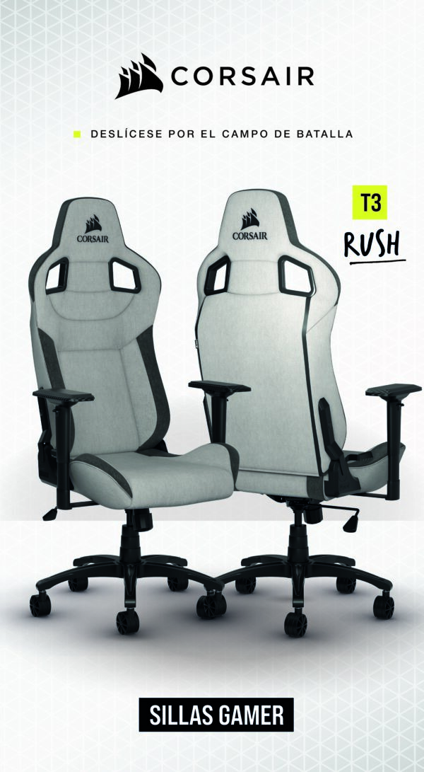 SILLA CORSAIR T3 RUSH - Imagen 7