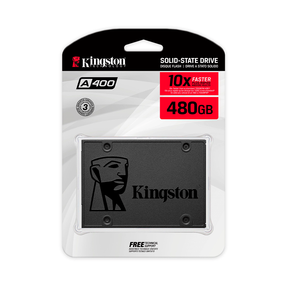 SSD SATA3 480 GB KINGSTON SA400S37/480G 500/450MB/S - Imagen 2