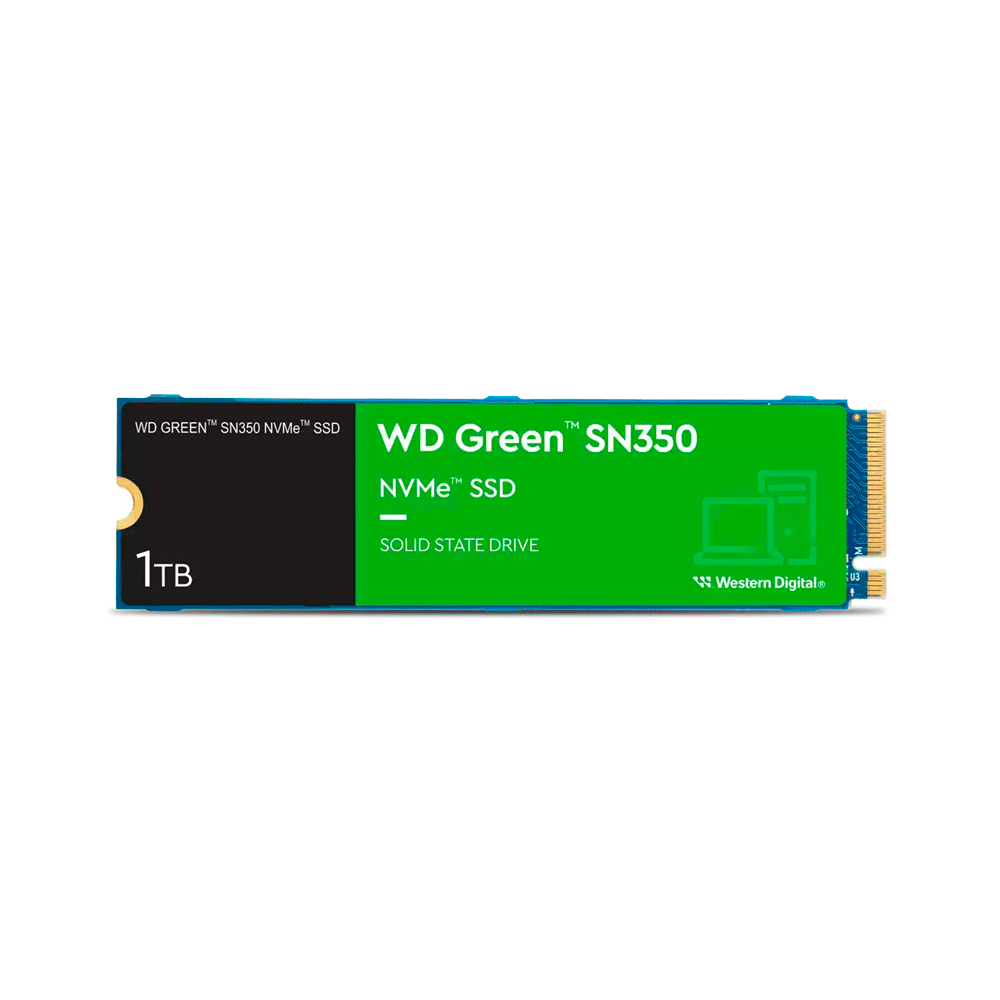 SSD M.2 NVME 1TB WESTERN DIGITAL SN350 WDS100T2G0C GREEN 2400/1850MB/S PCIE 3.0