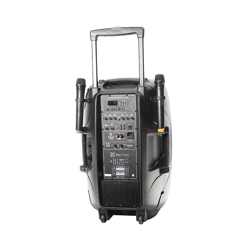 CAJA AUDIO KLIP KARAOKE KLS-875 2000W/BT/2MIC/BATERIA - Imagen 2