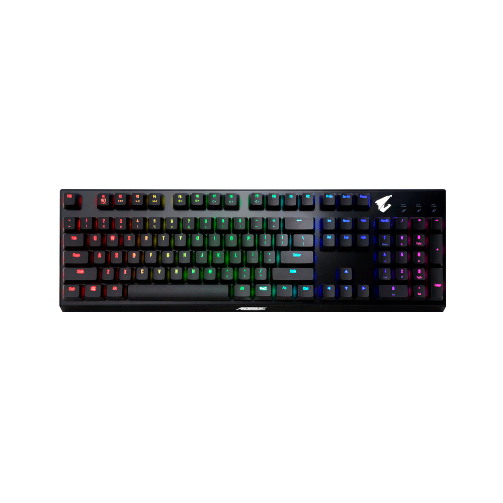TECLADO GAMER USB AORUS K9 RGB GIGABYTE INGLES MECANICO