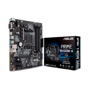 PLACA MADRE ASUS AM4 PRIME B450M-A V/S/R/HDMI/DVI/M2/DDR4/MATX