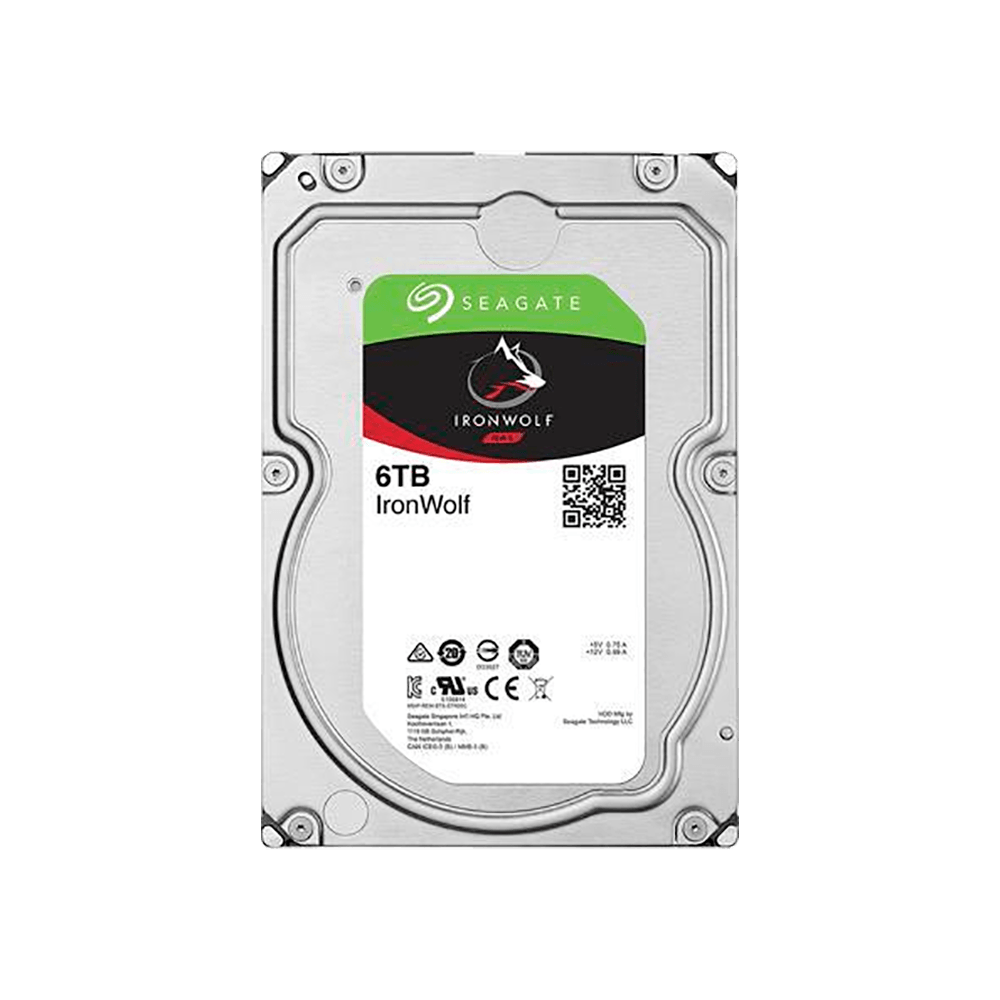 DISCO DURO SATA3 6TB SEAGATE 7200 256MB IRONWOLF NAS ST6000VN0033