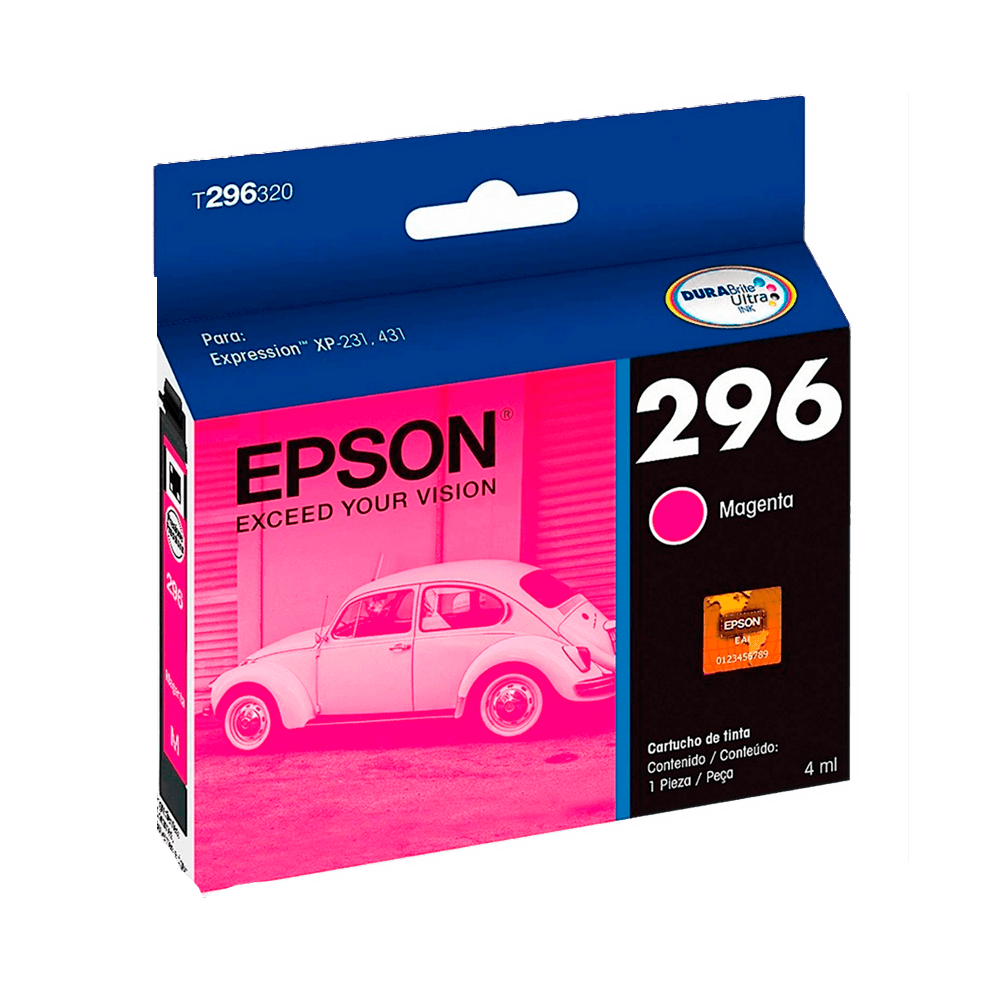 Tinta Epson Expression 296 Magenta 4ml P/Xp-231-241-431-441