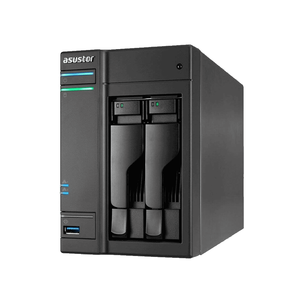 Almacenamiento Nas Asustor As6302t Cel2.0/2bay/2gb/2-Gblan/Hdmi/Usb3.0/Usb-C - Imagen 2