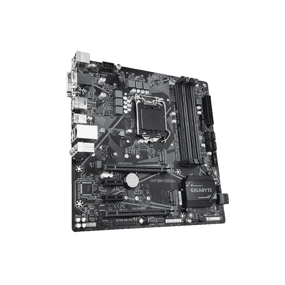 PLACA MADRE GIGABYTE 1200 H470M DS3H V/S/R/HDMI/DP/DVI/2M2/DDR4/USB3.2/MATX/RGB - Imagen 2