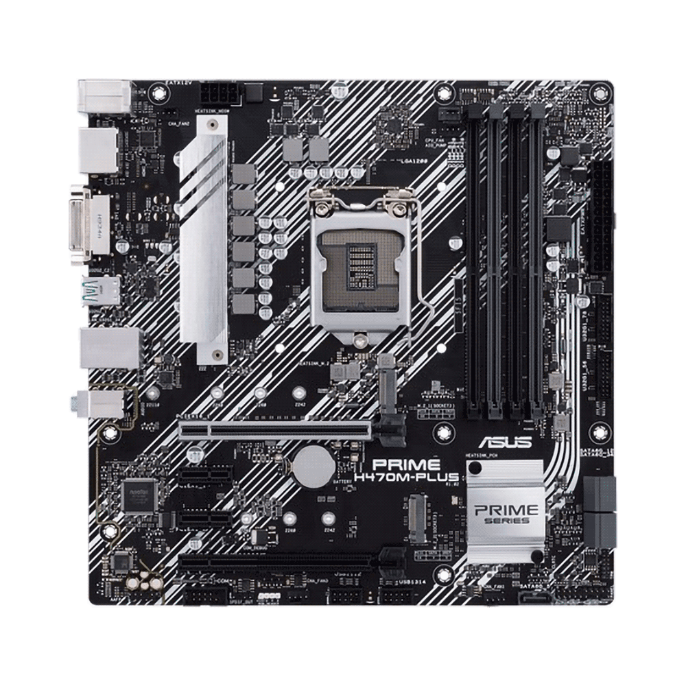 Placa Madre Asus 1200 Prime B470m-Plus S/R/Hdmi/Dvi/Dp/2m2/Dd4/Usb3.2/Matx - Imagen 2