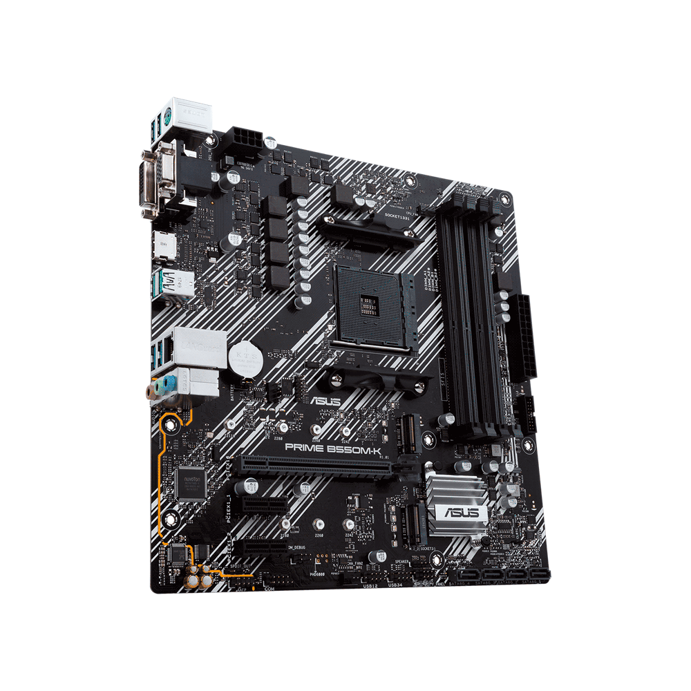PLACA MADRE ASUS AM4 PRIME B550M-K V/S/R/HDMI/DVI/2M2/DD4/USB3.2/MATX - Imagen 4