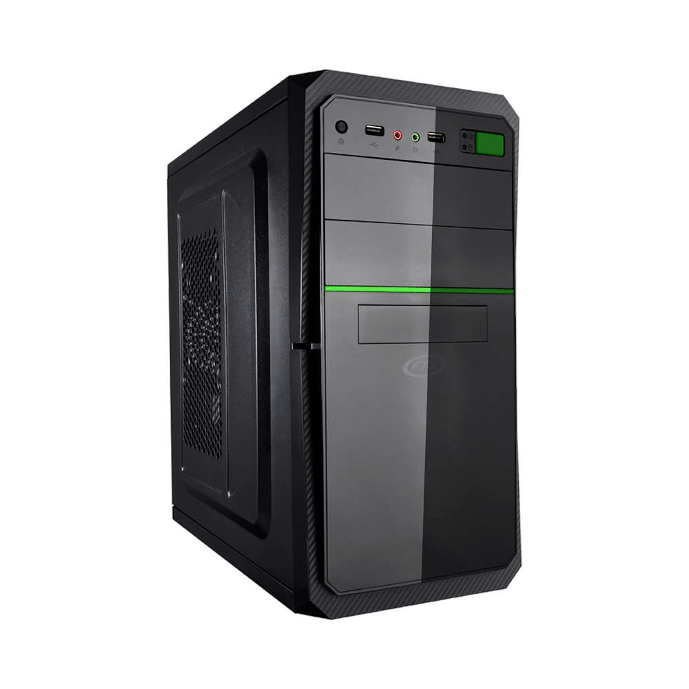 GABINETE FTX FTX5843 P/ATX CON DECORACION VERDE