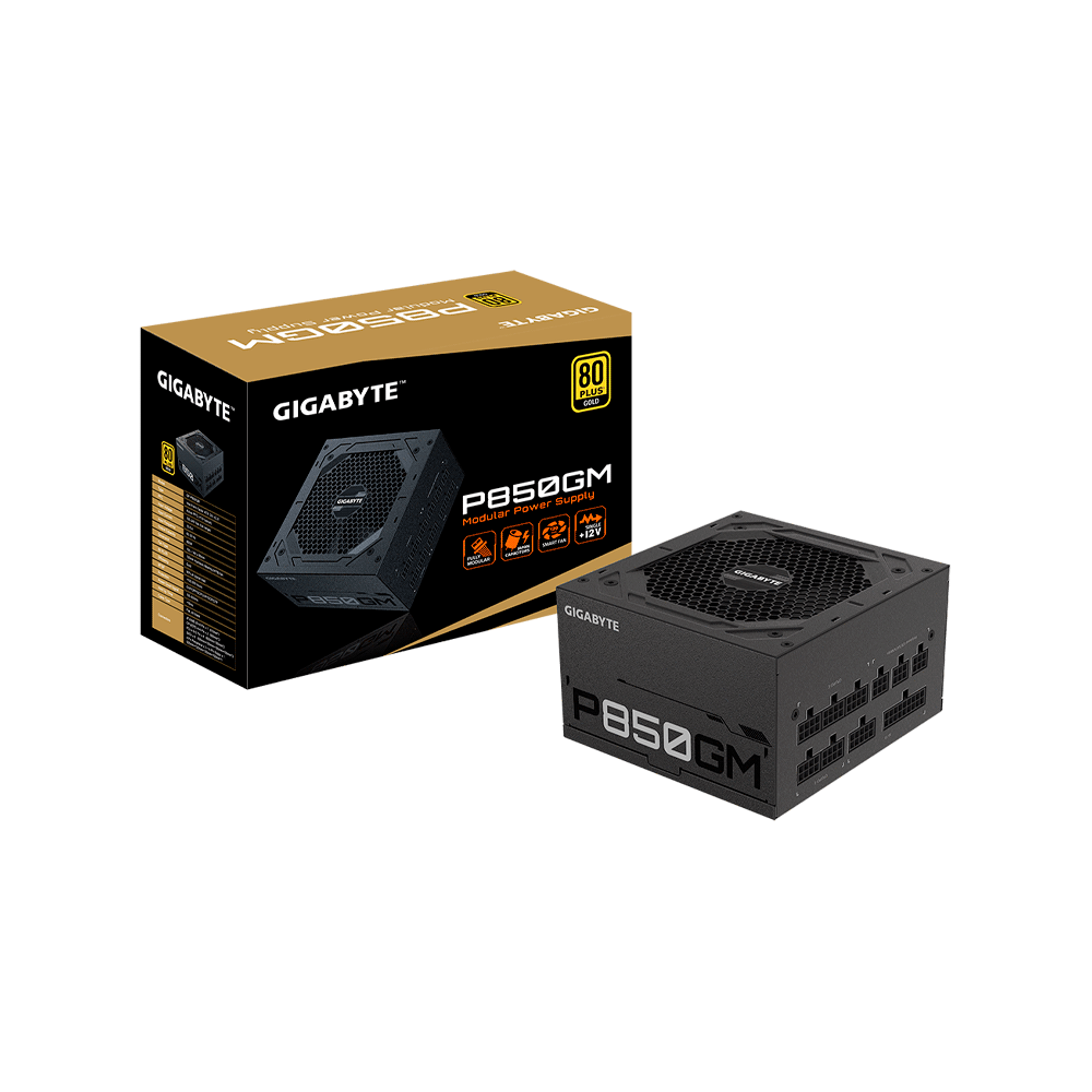 FUENTE GIGABYTE 850W GP-P850GM 80 PLUS GOLD FULL MODULAR