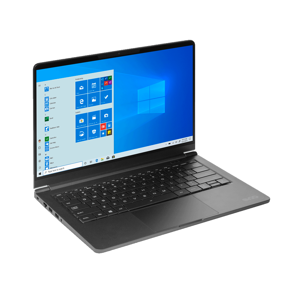 NOTEBOOK EVOO EVC141-12BK AMD R5 2.1/8G/256SSD/W10H/14.1"FHD NEGRO - Imagen 2