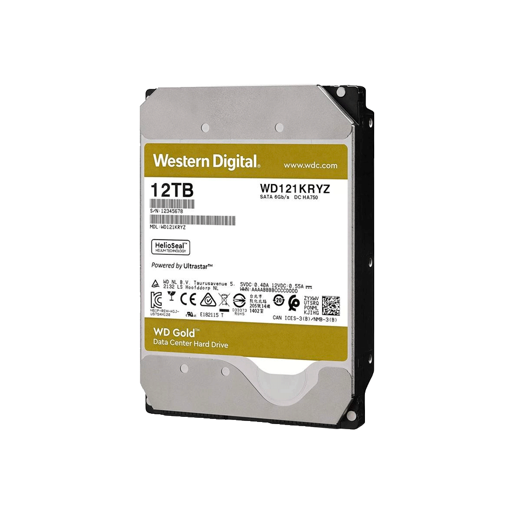 DISCO DURO SATA3 12TB WESTERN DIGITAL GOLD ENTERPRISE 7200 256MB WD121KRYZ