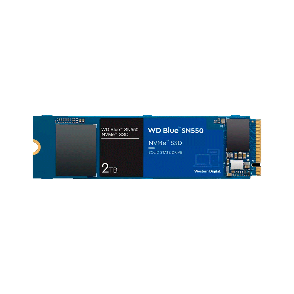 SSD M.2 PCIE NVME 2TB WESTERN DIGITAL SN550 WDS200T2B0C BLUE 2600/1800
