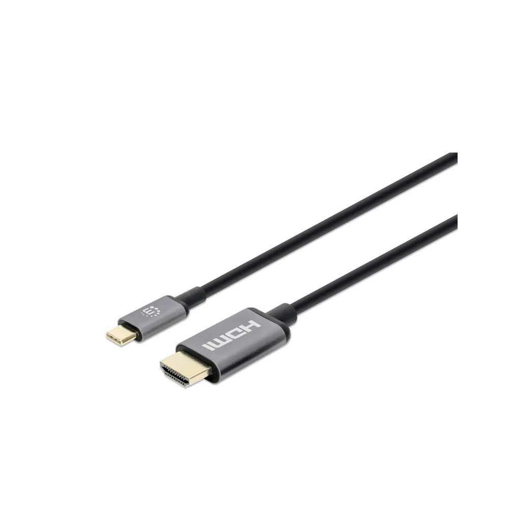 CABLE USB-C/HDMI 152235 MACHO/MACHO 1MT/4K/30HZ NEGRO BOLSA
