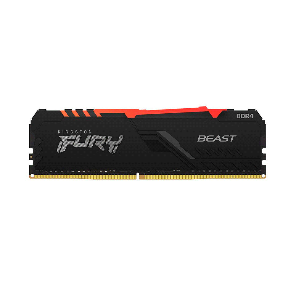 MEMORIA RAM DDR4 32GB 2666 KINGSTON FURY BEAST BK KF426C16BBA/32 RGB