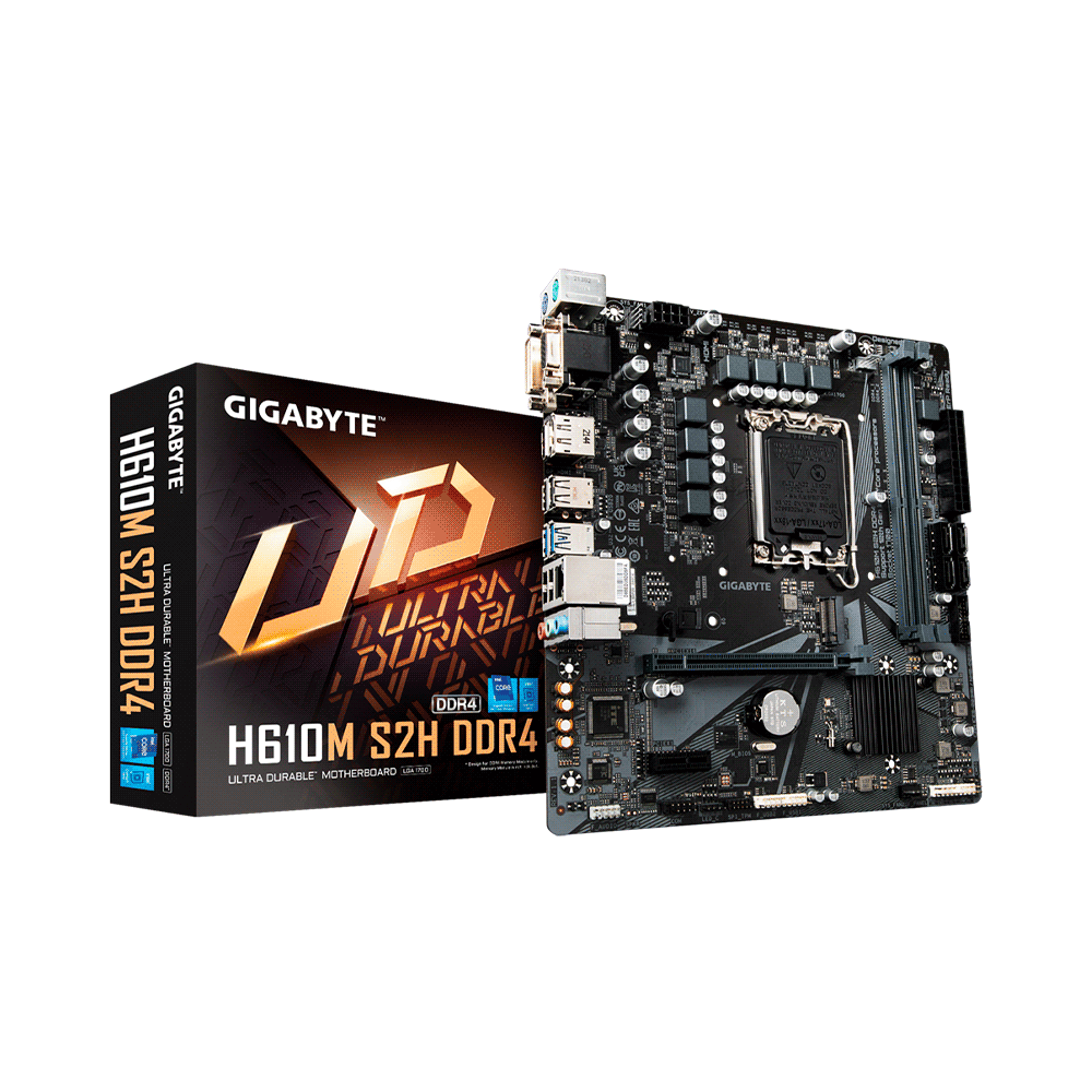 PLACA MADRE GIGABYTE 1700 H610M S2H DDR4 V/S/R/HDMI/DP/DVI/M.2/USB3.2/MATX