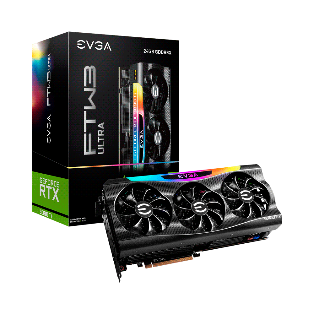 PLACA DE VIDEO EVGA RTX3090TI FTW3 ULTRA GAMING 24GB GDDR6X 24G-P5-4985-KR ARGB ELEASH
