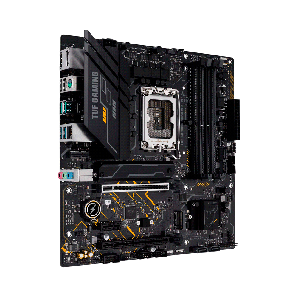 PLACA MADRE ASUS 1700 TUF GAMING B660M-E D4 S/R/HDMI/DP/2M2/DDR4/USB3.2/MATX/AURA - Imagen 2