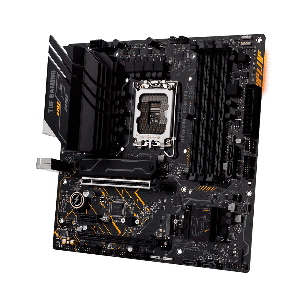 PLACA MADRE ASUS 1700 TUF GAMING B660M-E D4 S/R/HDMI/DP/2M2/DDR4/USB3.2/MATX/AURA - Imagen 4