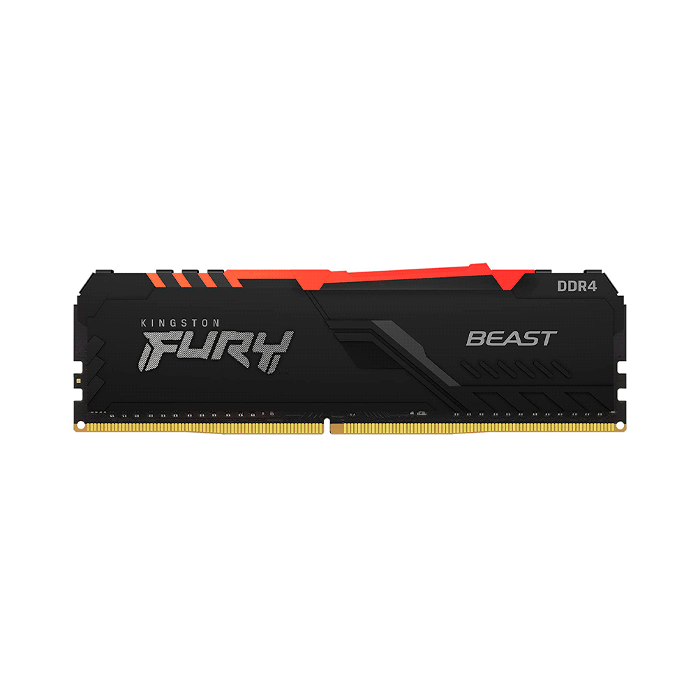 MEMORIA RAM DDR4 16GB 3200 KINGSTON FURY BEAST BK KF432C16BBA/16 RGB XMP