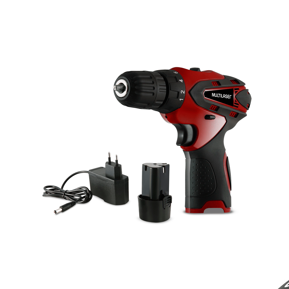 TALADRO Y DESTORNILLADOR MULTILASER HO064 8V RECARGABLE BIVOLT - Imagen 3
