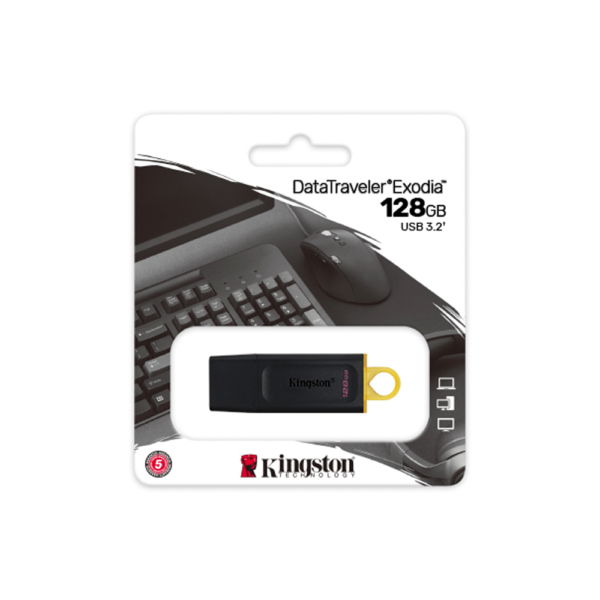 PENDRIVE KINGSTON DATATRAVELER EXODIA 128GB USB 3.2 DTX/128GB - Imagen 3