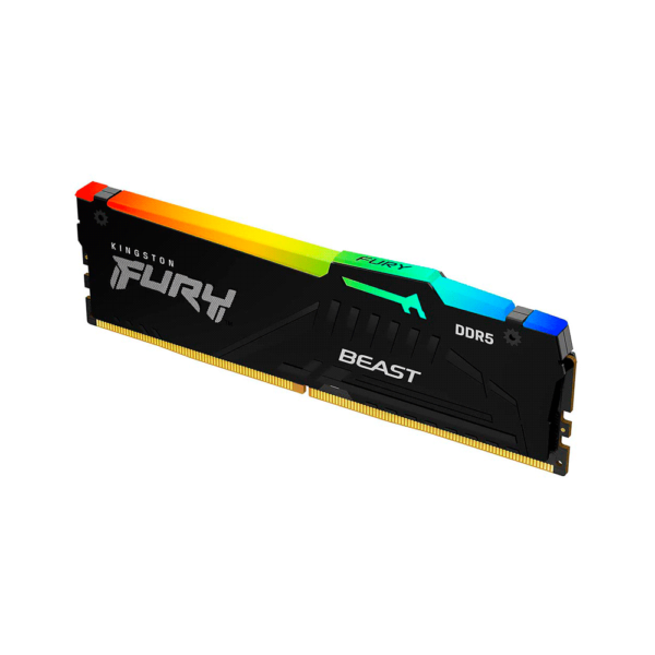 MEMORIA RAM DDR5 8GB 5600 KINGSTON FURY BEAST BK KF556C40BBA-8 RGB XMP - Imagen 2