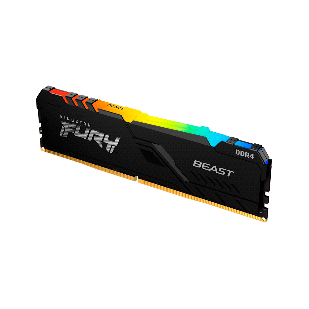 MEMORIA RAM DDR4 8GB 3733 KINGSTON FURY BEAST BK KF437C19BBA/8 RGB XMP - Imagen 3