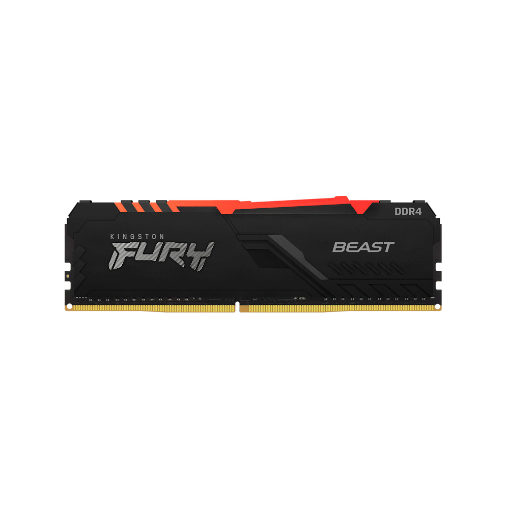 MEMORIA RAM DDR4 8GB 3733 KINGSTON FURY BEAST BK KF437C19BBA/8 RGB XMP