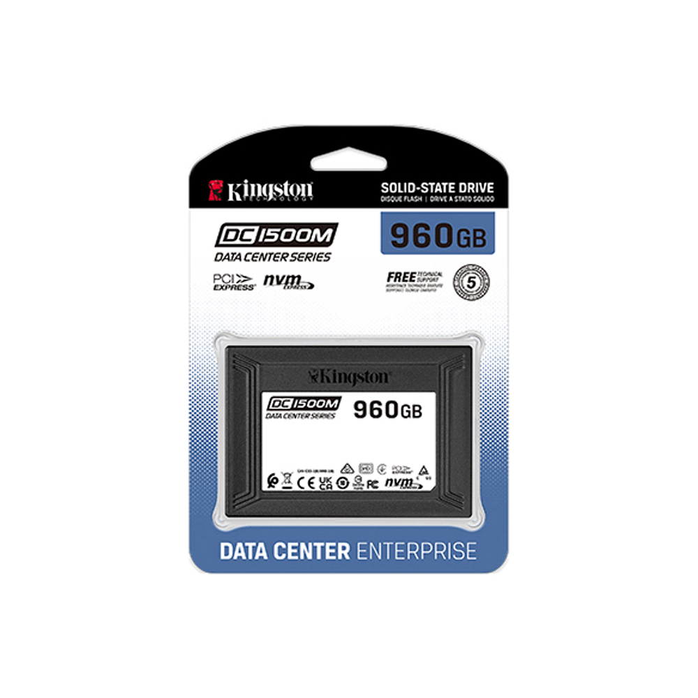 SSD 2.5" PCIE 960GB KINGSTON DC1500M NVME SEDC1500M/960G 3100/1700 - Imagen 3