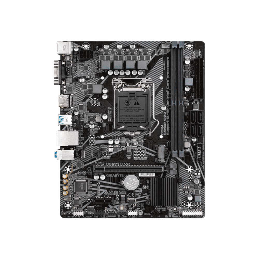 PLACA MADRE GIGABYTE 1200 H510M H V2 V/S/R/HDMI/M.2/DDR4/USB3.2/MATX - Imagen 2
