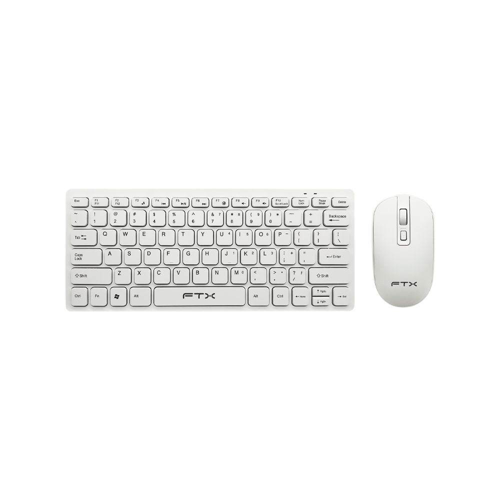 Teclado + Mouse Ftx Wireless Ftxgk03 Por/Blanco
