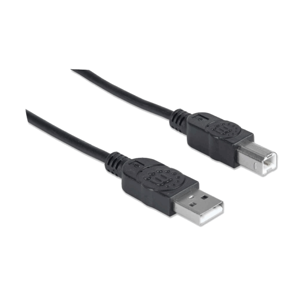 CABLE USB PRINTER 333368 1.8MTS USB A MACHO/ B MACHO 480 MBPS NEGRO BOLSA - Imagen 2