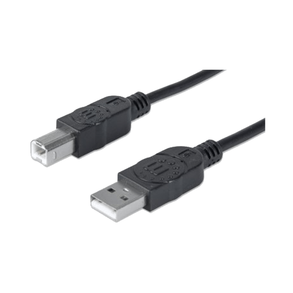 CABLE USB PRINTER 333368 1.8MTS USB A MACHO/ B MACHO 480 MBPS NEGRO BOLSA