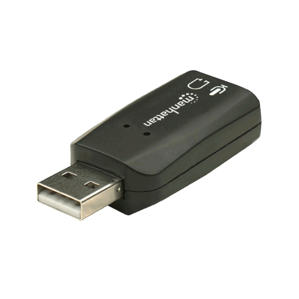 ADAPTADOR FONE+MIC/USB 150859 2.0/5.1/3D/3.5MM - Imagen 2