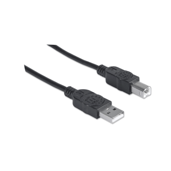 CABLE USB PRINTER 333382 3MTS USB A MACHO/ B MACHO 480 MBPS NEGRO BOLSA - Imagen 2