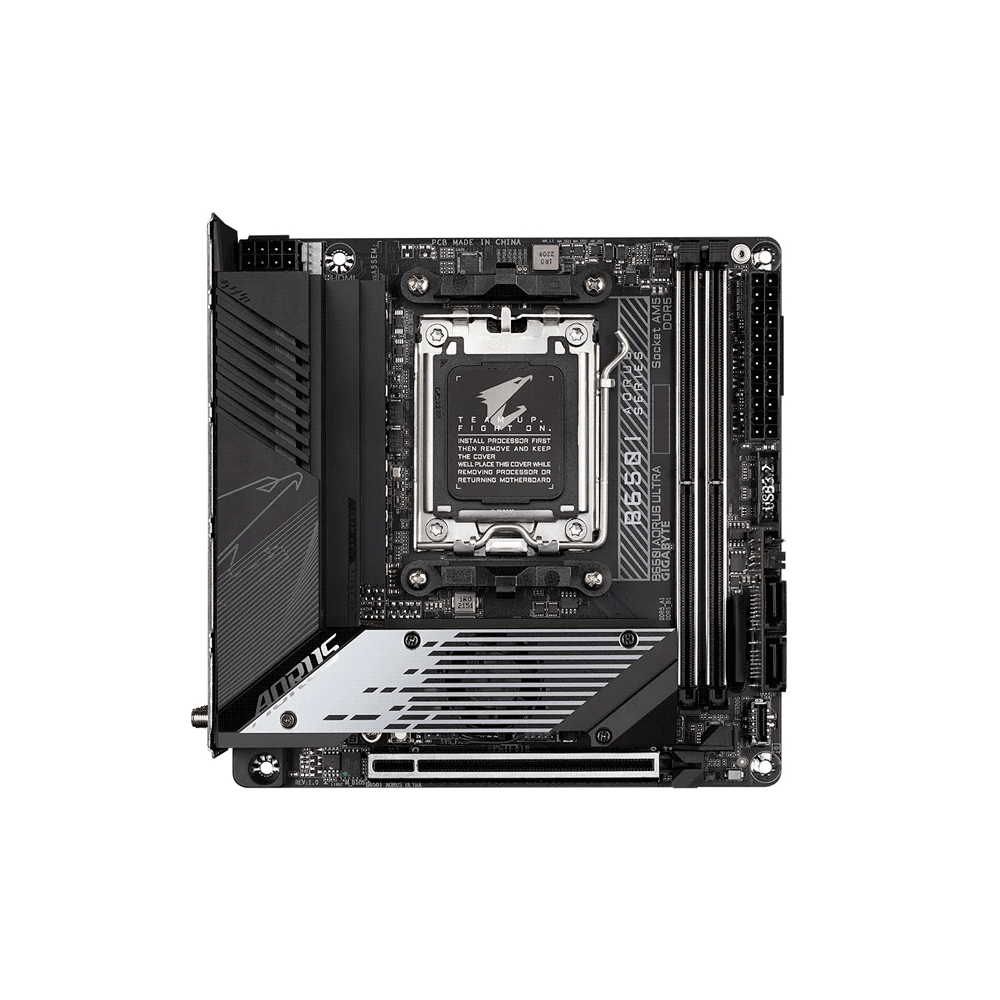 PLACA MADRE GIGABYTE AM5 B650I AORUS ULTRA DDR5 S/R/HDMI/DP/2M2/WIFI/USB/M-ITX - Imagen 2