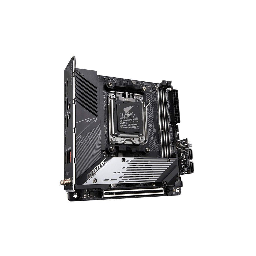 PLACA MADRE GIGABYTE AM5 B650I AORUS ULTRA DDR5 S/R/HDMI/DP/2M2/WIFI/USB/M-ITX - Imagen 3
