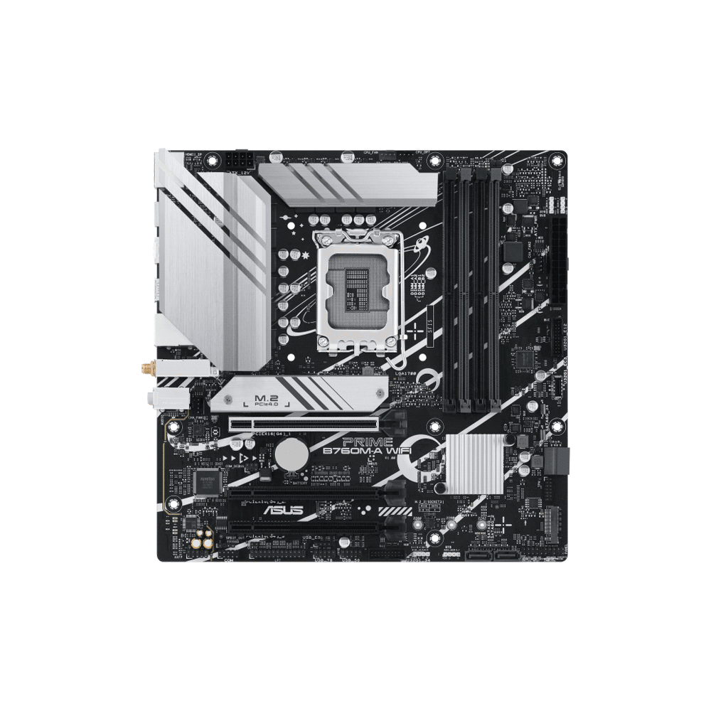 PLACA MADRE ASUS 1700 PRIME B760M-A WIFI DDR5 S/R/HDMI/DP/2M2/USB3.2/MATX