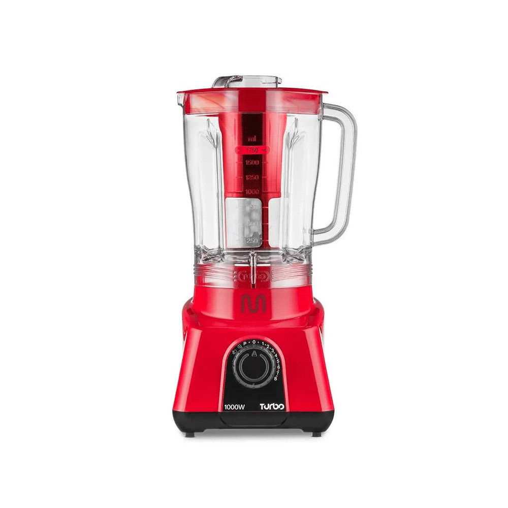 LICUADORA MULTILASER 2.6L JARRA PLASTICO C/FILTRO 1000W 220V ROJO LQ1004