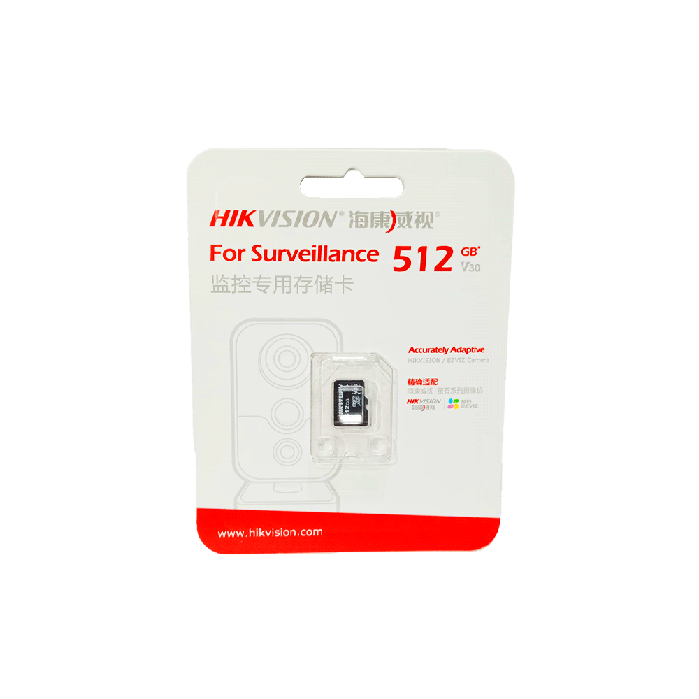 MEMORIA MICRO SD HIKVISION 512GB HS-TF-L2 512 90/68 CLASS10/U3/V30 SURVELLANCE - Imagen 2