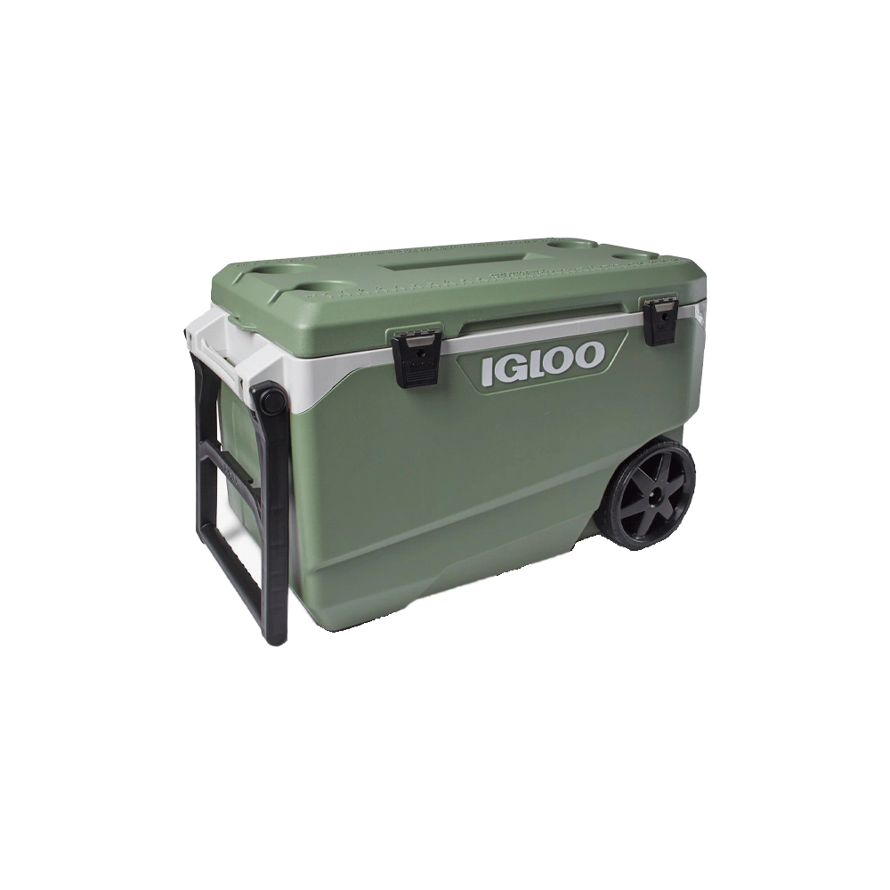 CONSERVADORA IGLOO 85 LITROS ECOCOOL LATITUDE MAXCOLD C/RUEDAS VERDE 34776 - Imagen 3