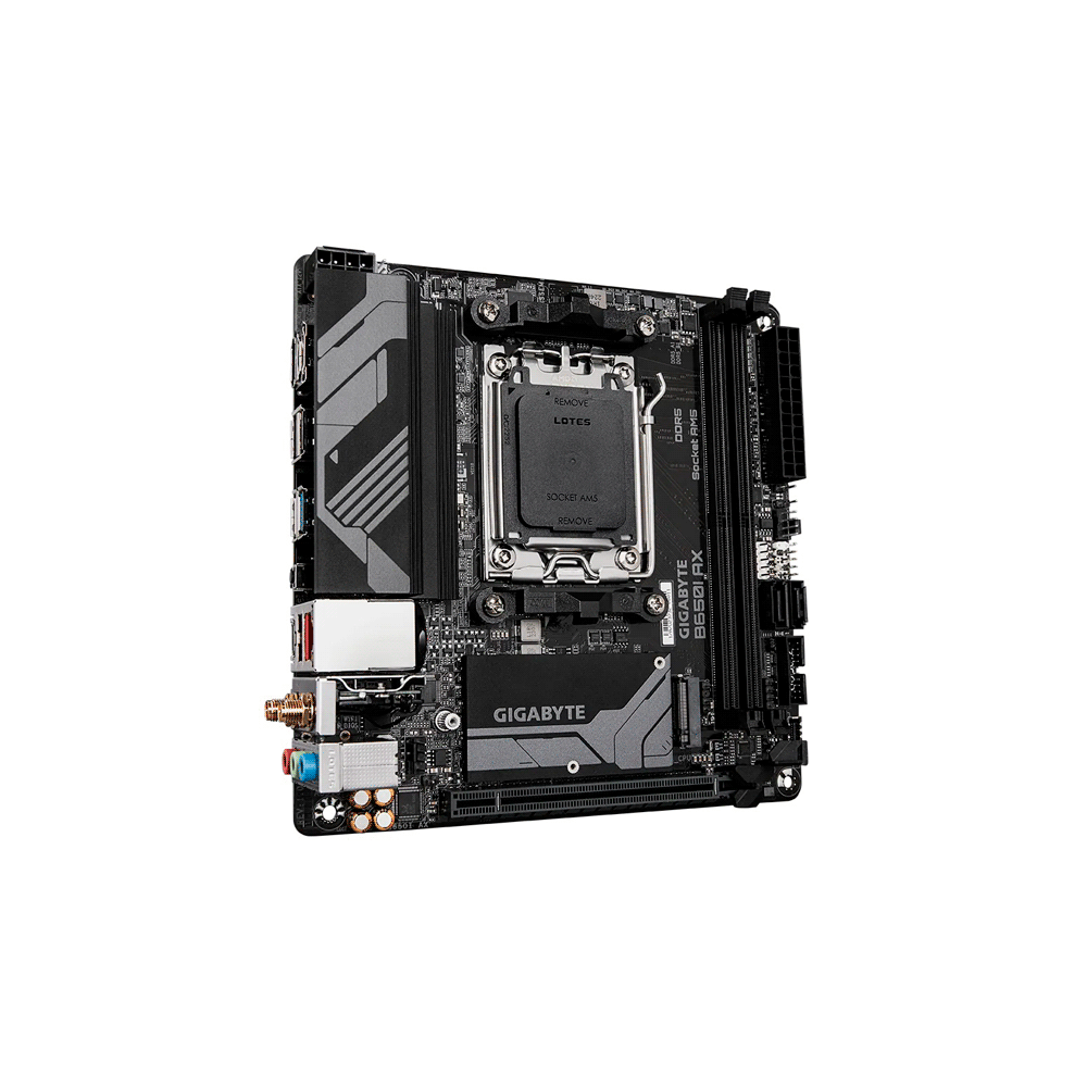 PLACA MADRE GIGABYTE AM5 B650I AX DDR5 GIGABYTE S%2FR%2FHDMI%2FDP%2FM2%2FWIFI%2FUSB3.2%2FMI-ITX - Imagen 3