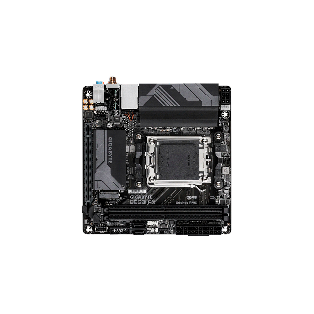 PLACA MADRE GIGABYTE AM5 B650I AX DDR5 GIGABYTE S%2FR%2FHDMI%2FDP%2FM2%2FWIFI%2FUSB3.2%2FMI-ITX - Imagen 4