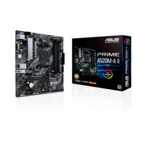 PLACA MADRE ASUS AM4 PRIME A520M-A II/CSM V/S/R/HDMI/M.2/DDR4/USB3.2/MATX