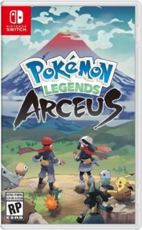Imagen de la caja para Nintendo Switch con la portada del videojuego Pokémon Legends Arceus.