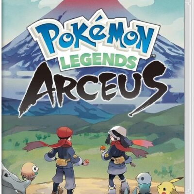 Imagen de la caja para Nintendo Switch con la portada del videojuego Pokémon Legends Arceus.