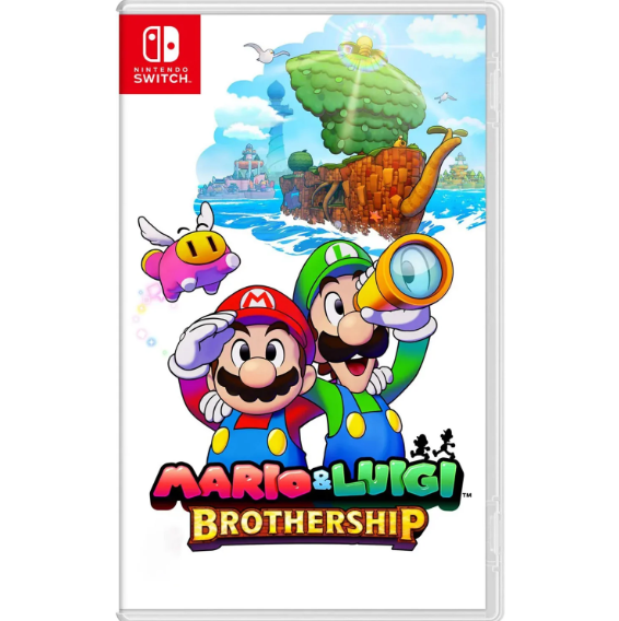 Caja física del videojuego Mario & Luigi Brothership para Nintendo Switch.