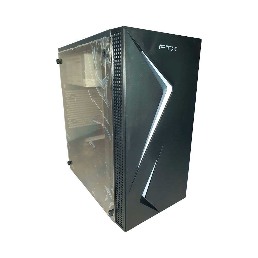 Gabinete Kit Ftx271r C/Fuente 500w Mouse+Tecl+Spk+Lateral Transp Matx/Mitx - Imagen 2
